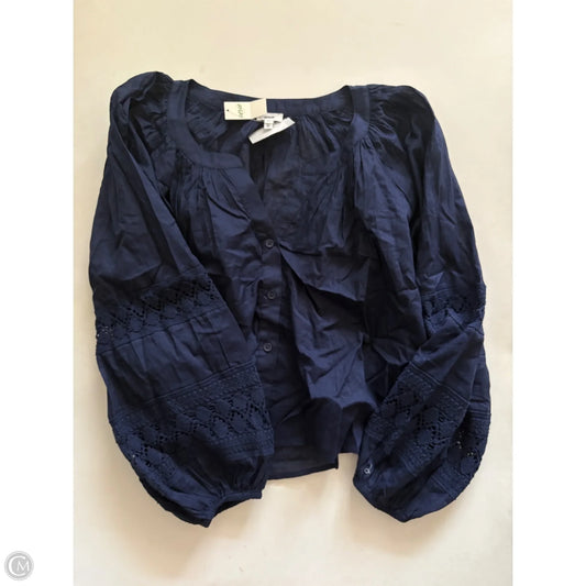 Top Long Sleeve By Aerie In Navy, Size: Xs