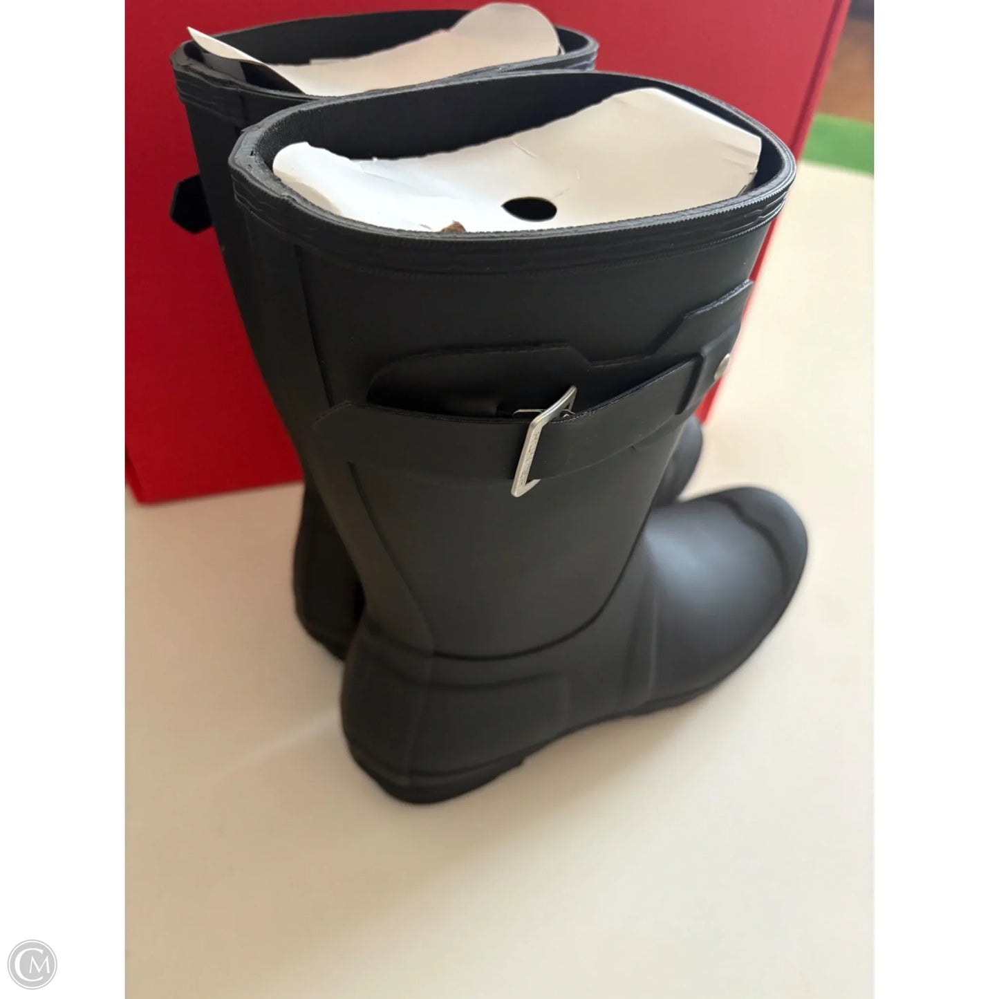 Boots Rain By Hunter In Black, Size: 10