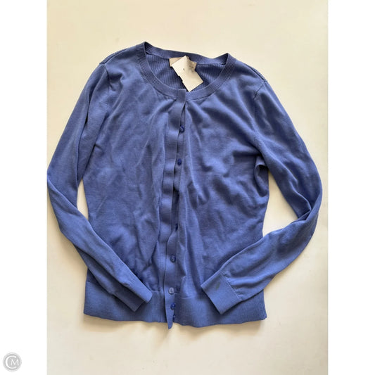 Sweater Cardigan By Loft In Purple, Size: Sp