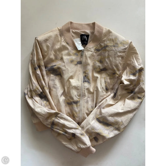 Jacket Moto By Zara In Cream, Size: Xl