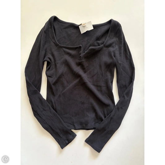 Top Long Sleeve By Ana In Black, Size: S