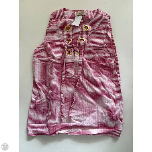 Top Sleeveless By Michael By Michael Kors In Striped Pattern, Size: S