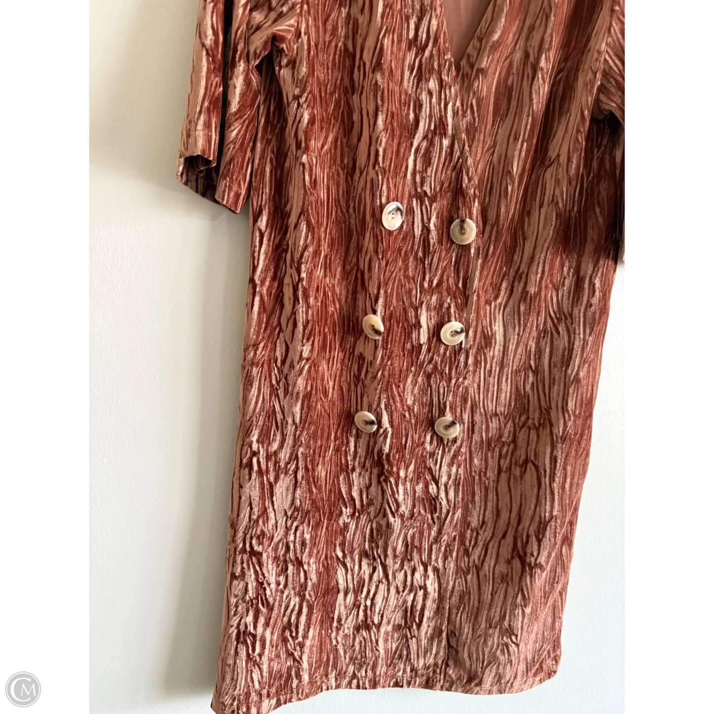 Dress Casual Midi By Zara In Brown, Size: M