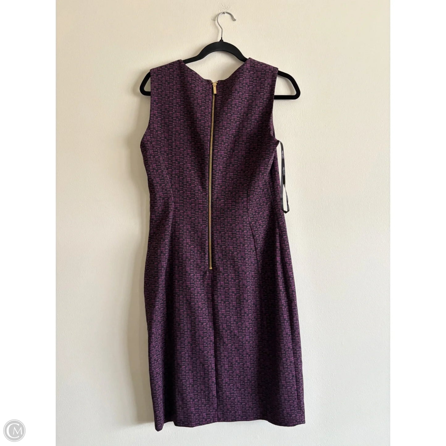 Dress Work By Calvin Klein In Purple, Size: 10