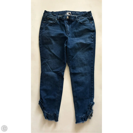 Jeans Skinny By Crown And Ivy In Blue, Size: 12