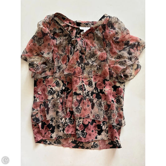 Blouse Long Sleeve By Lucky Brand In Multi-colored, Size: L