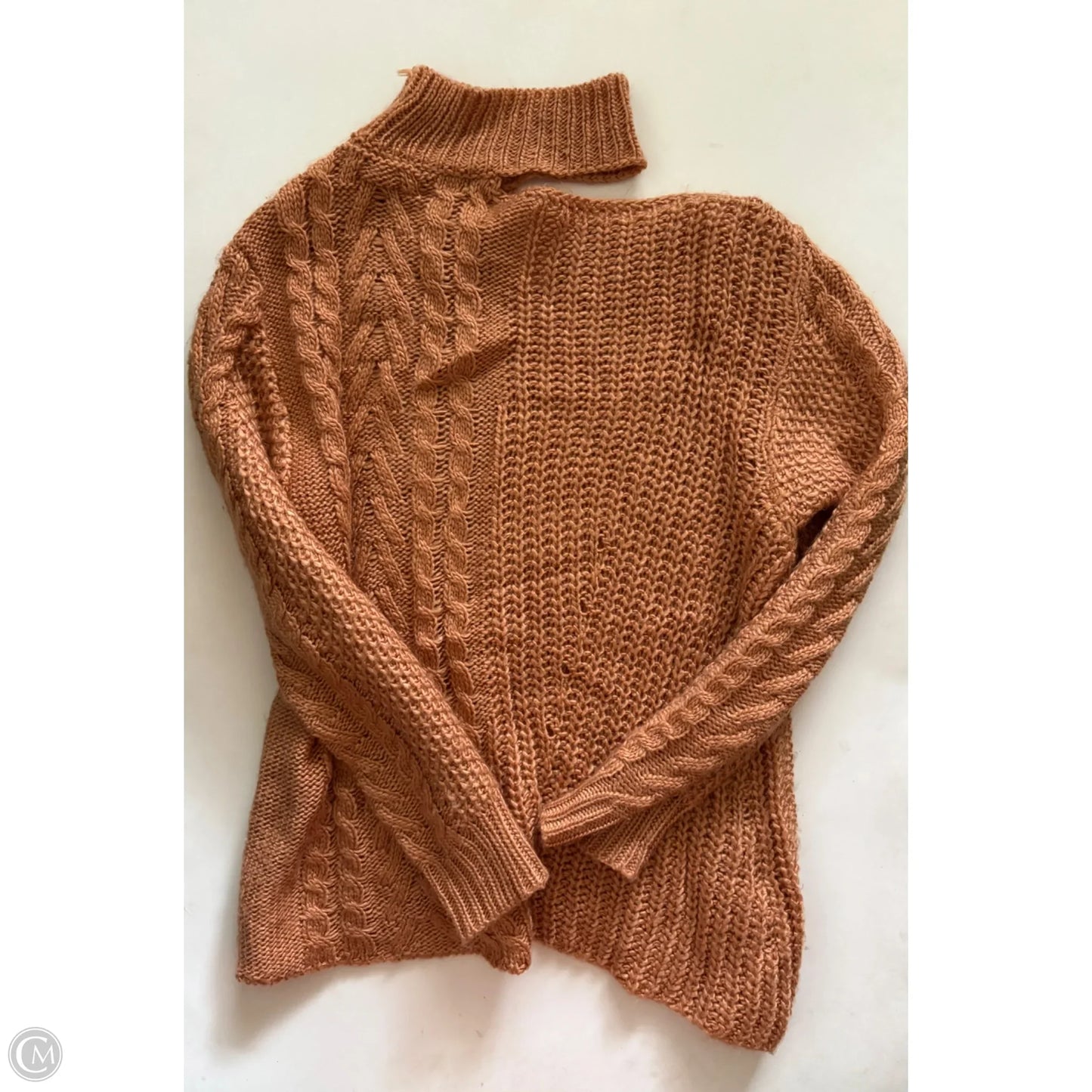 Sweater By Peach Love Cream California In Brown, Size: M