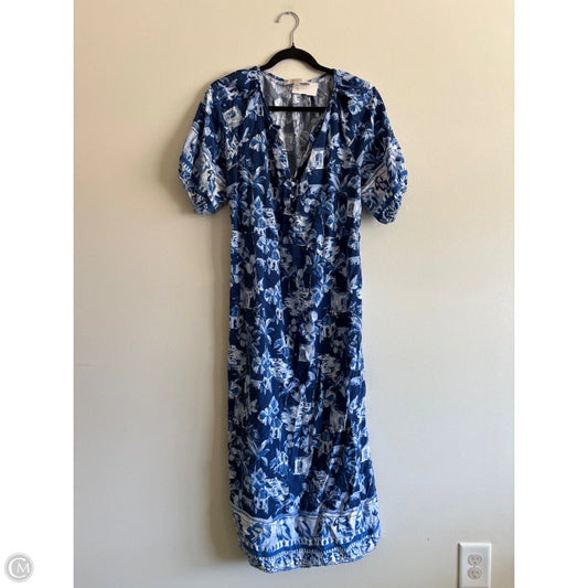 Dress Casual Maxi By Loft In Blue, Size: L