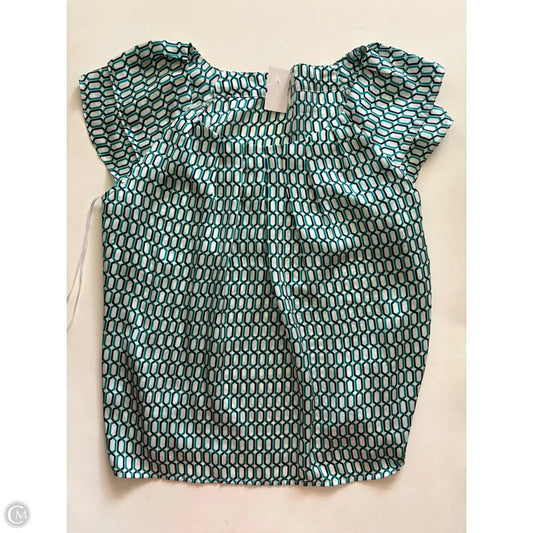 Blouse Sleeveless By Dressbarn In Blue & Green, Size: L