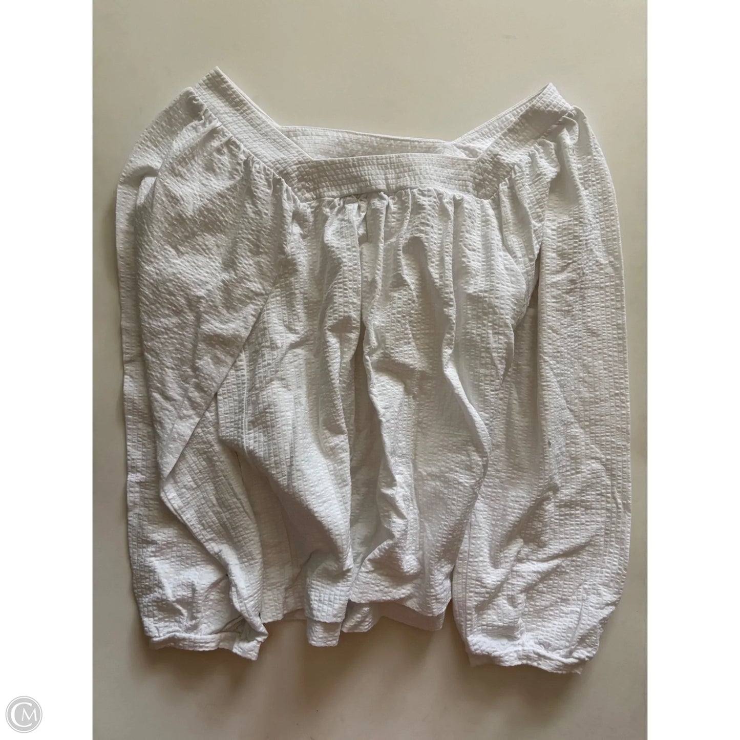 Top Long Sleeve By J. Crew In White, Size: M