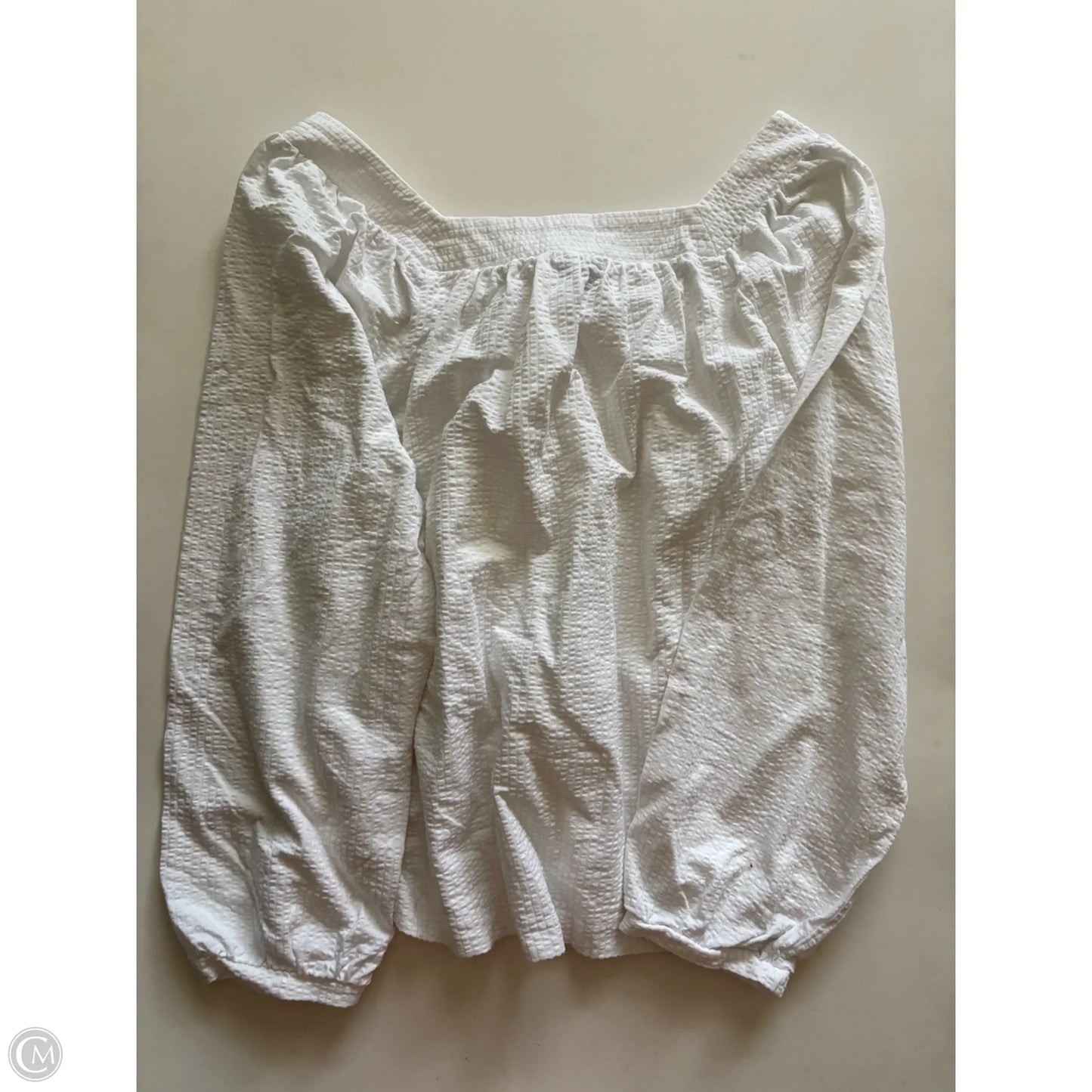 Top Long Sleeve By J. Crew In White, Size: M