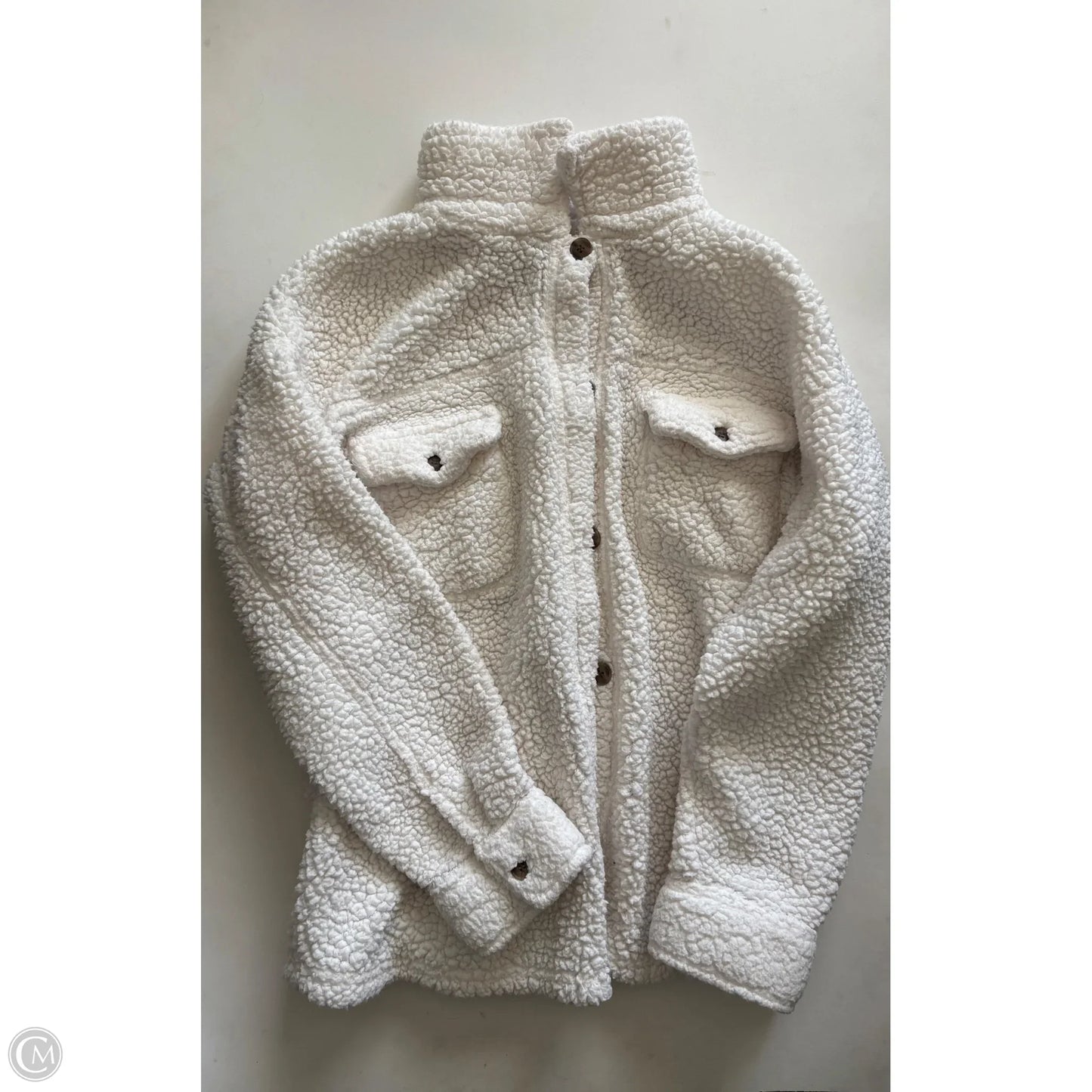 Jacket Faux Fur & Sherpa By 32 Degrees In Cream, Size: M