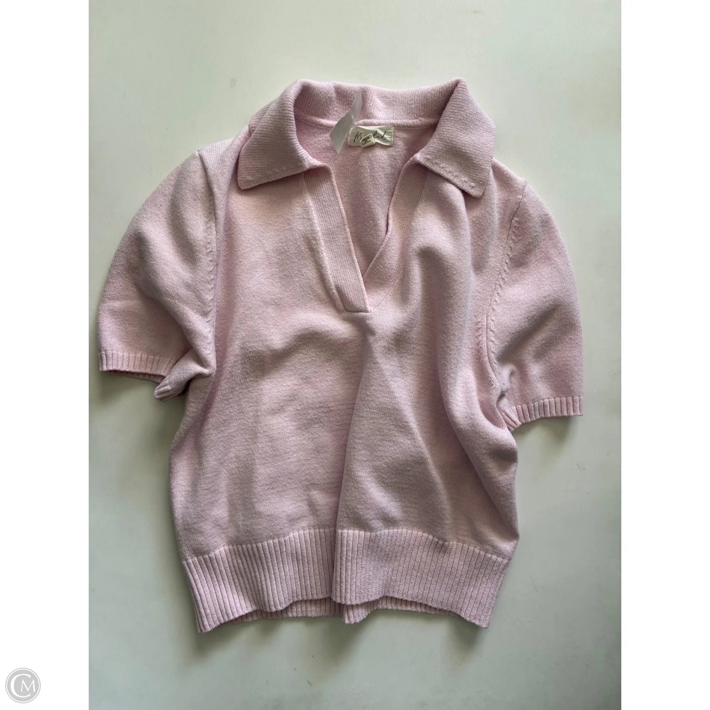 Sweater Short Sleeve By Marled In Pink, Size: M
