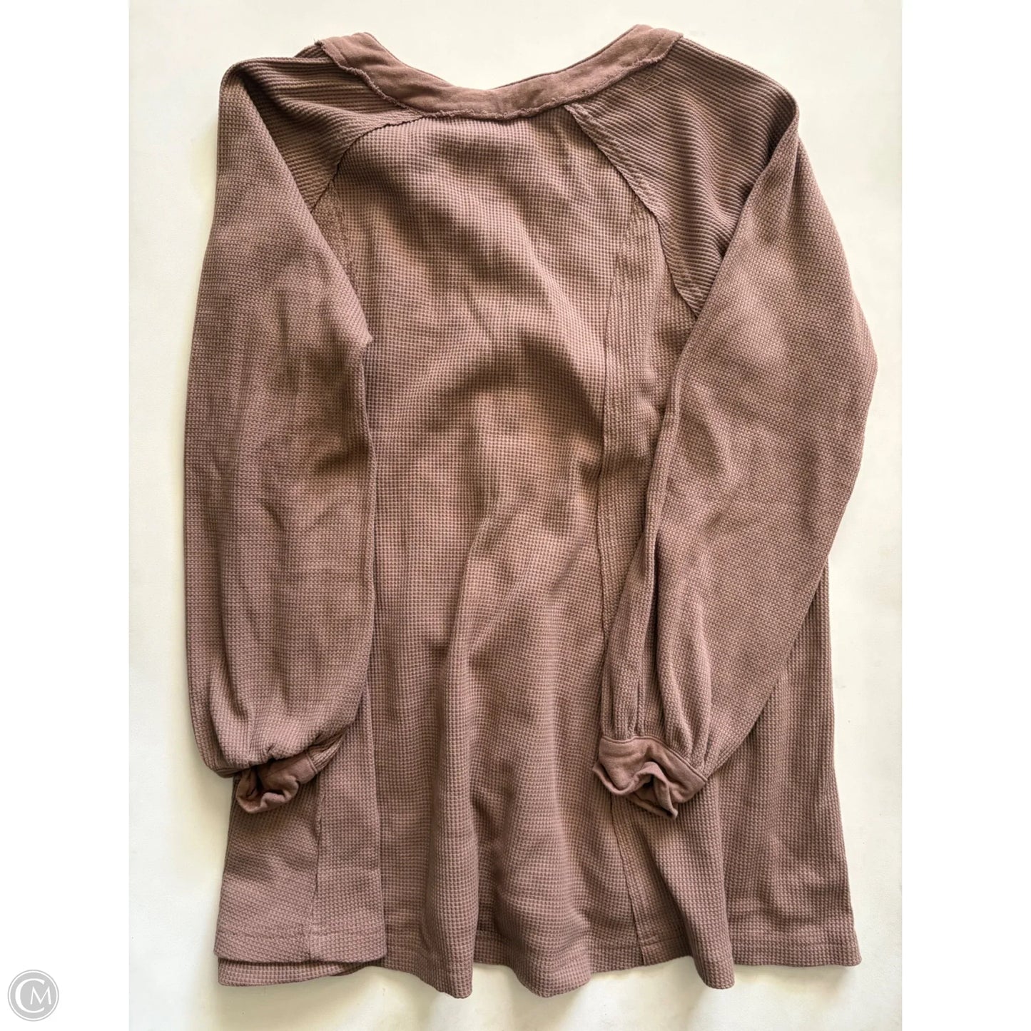 Top Long Sleeve By In Loom In Brown, Size: S