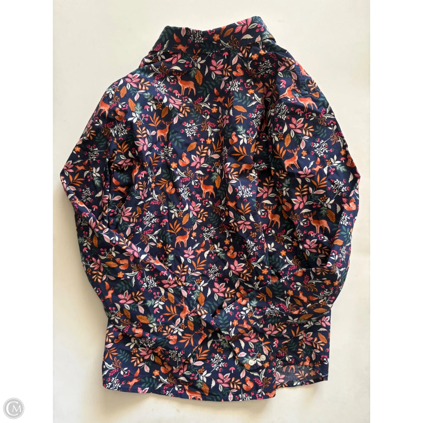 Top Long Sleeve By Talbots In Floral Print, Size: M