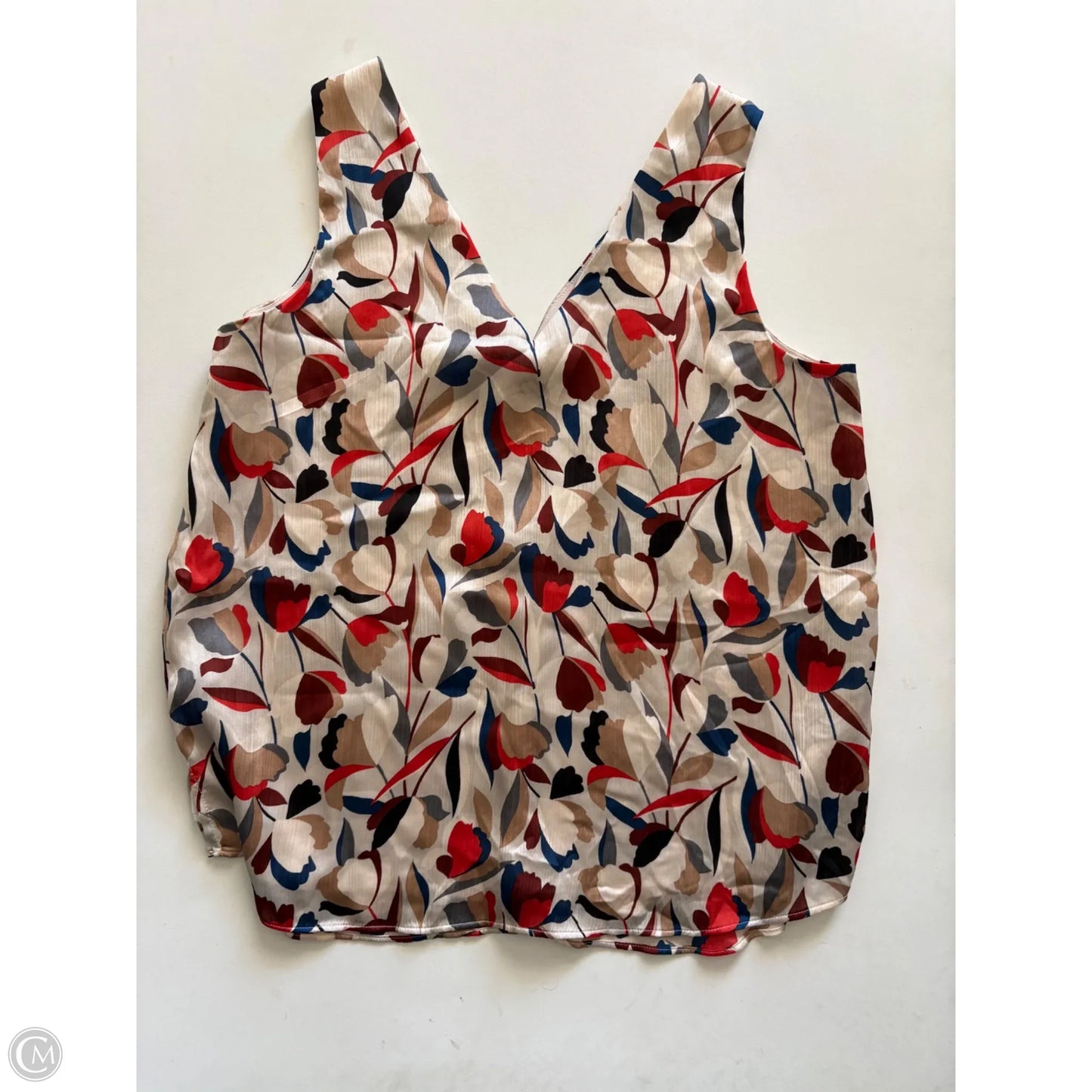 Blouse Sleeveless By Loft In Floral Print, Size: Xs