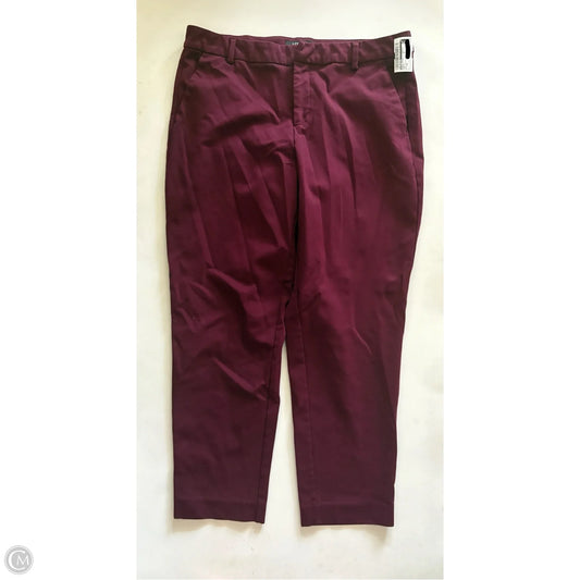 Pants Chinos & Khakis By Liverpool In Maroon, Size: 14