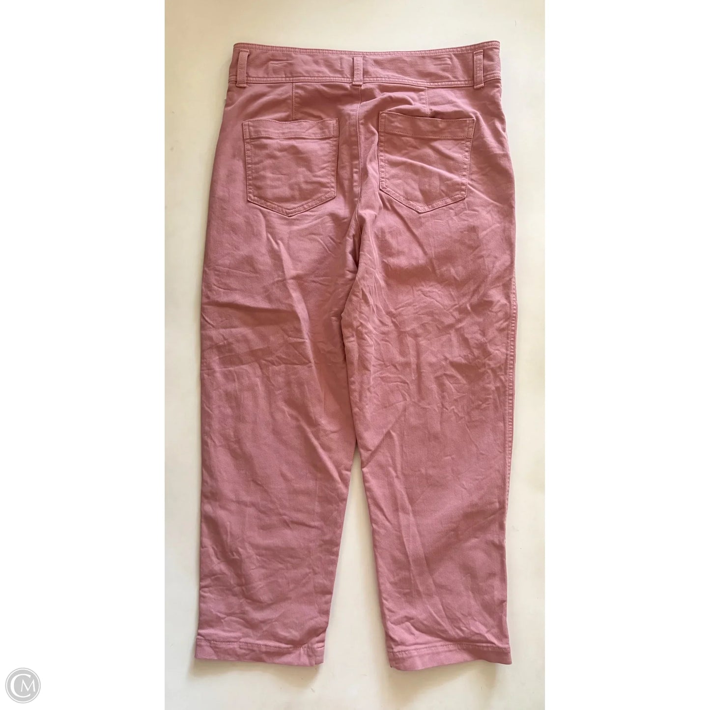 Jeans Straight By Loft In Pink, Size: 10