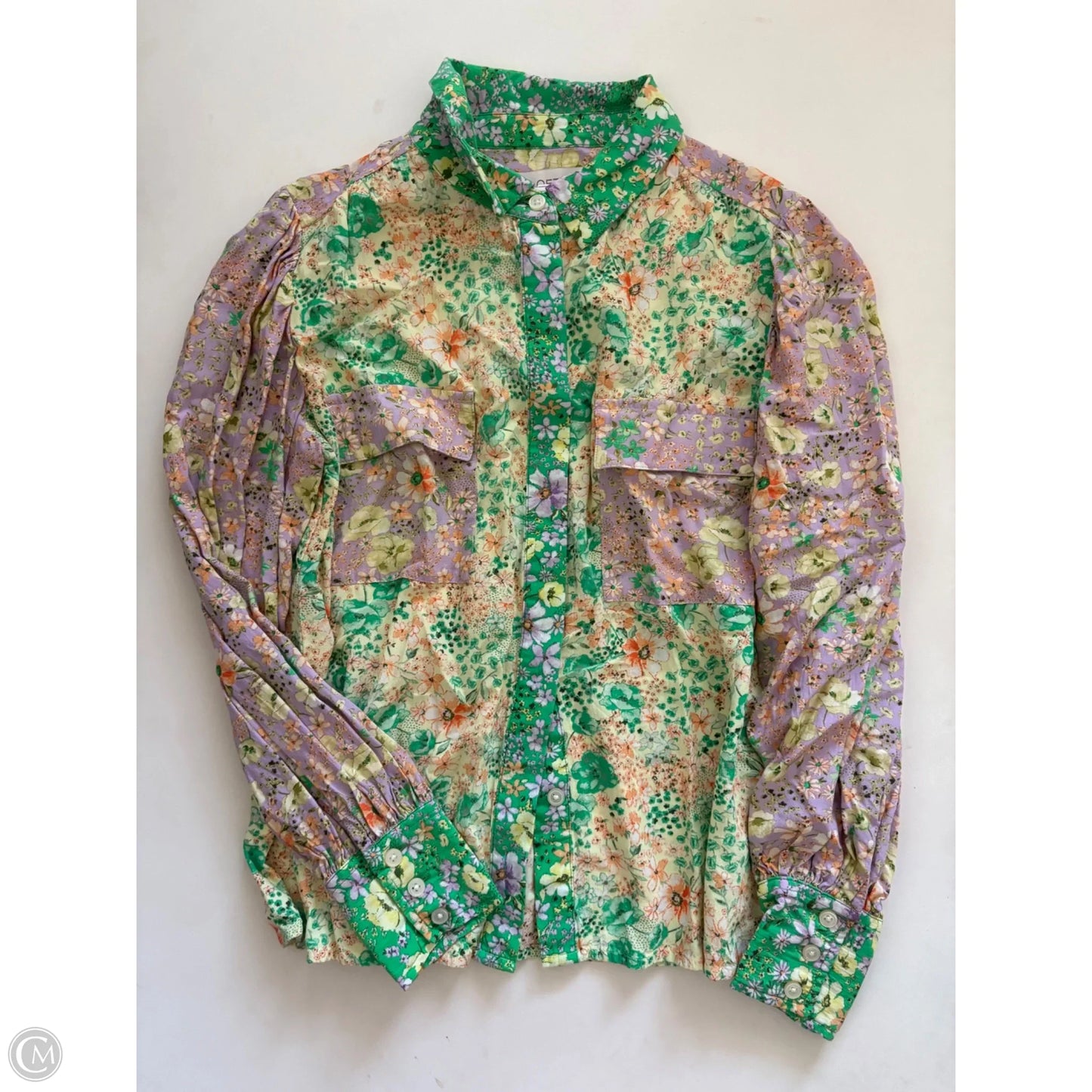 Top Long Sleeve By Loft In Floral Print, Size: Xs