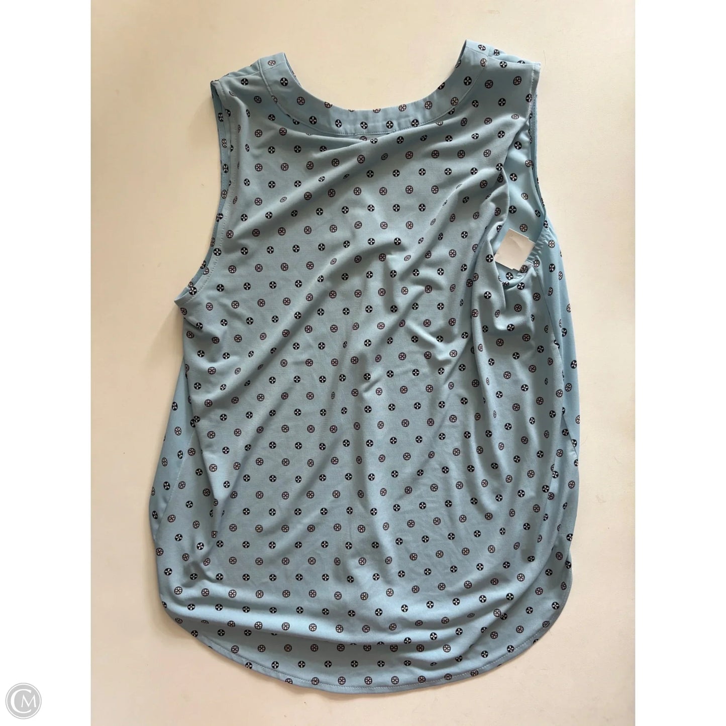 Blouse Sleeveless By Ann Taylor In Blue, Size: Xs