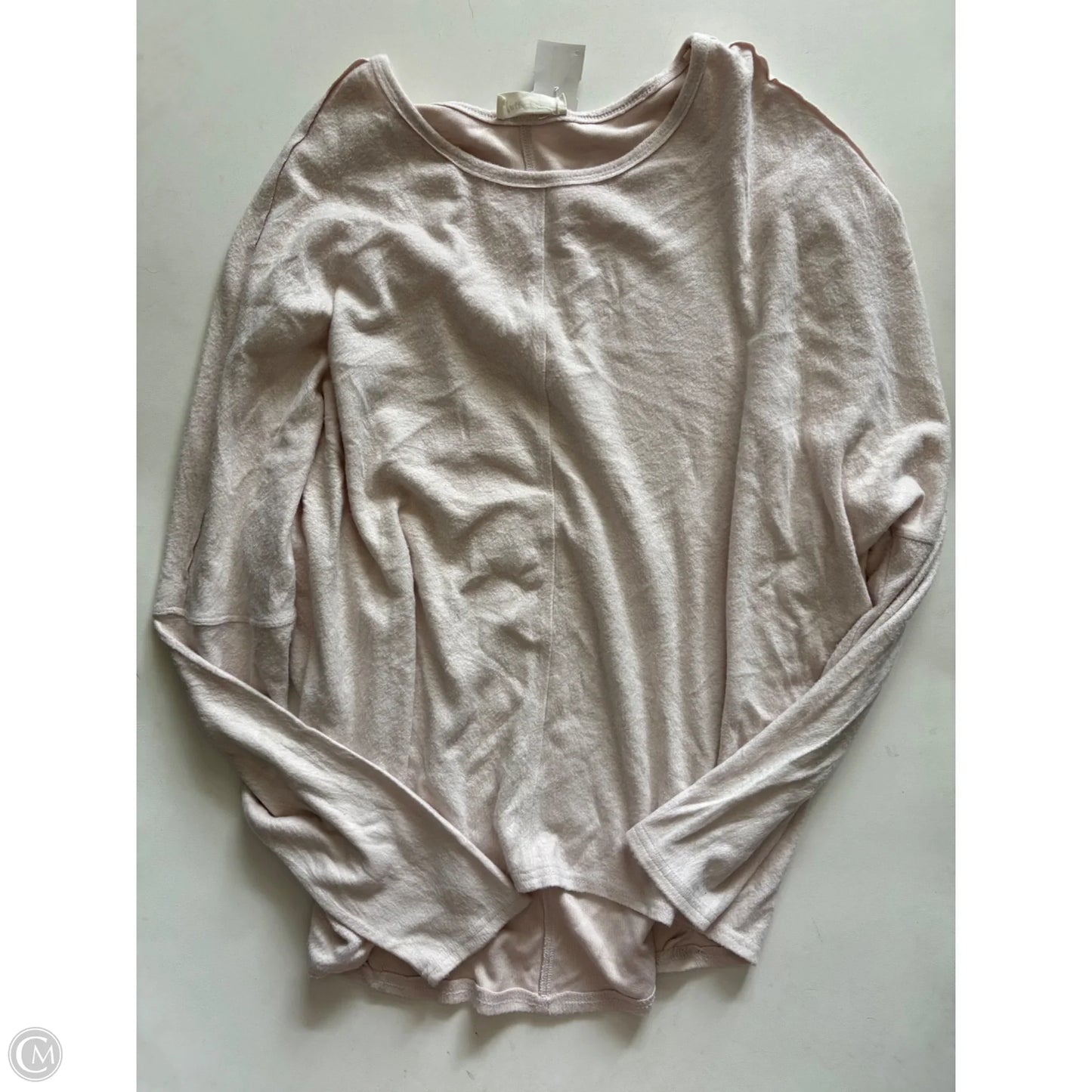 Top Long Sleeve By New In In Cream, Size: S