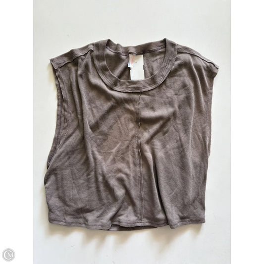 Athletic Top Short Sleeve By We The Free In Brown, Size: M