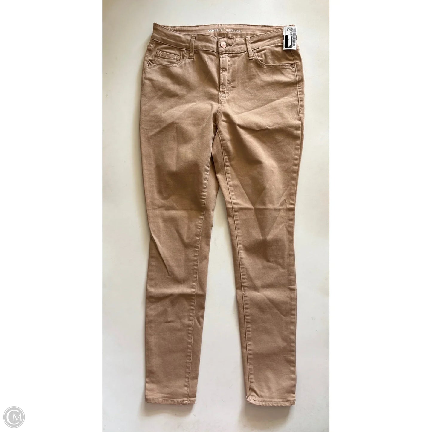 Jeans Skinny By Old Navy In Tan, Size: 8