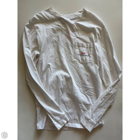 Top Long Sleeve By Vineyard Vines In White, Size: Xs