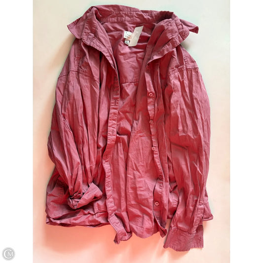 Top Long Sleeve By A New Day In Pink, Size: L