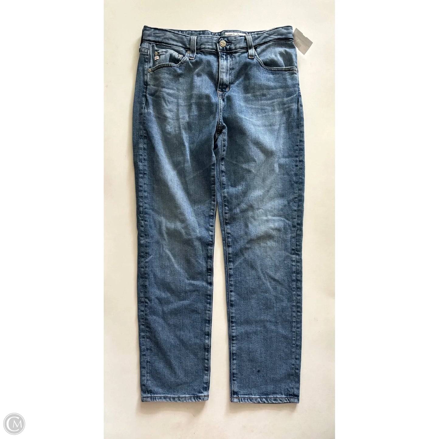 Jeans Straight By Ag Jeans In Blue, Size: 4