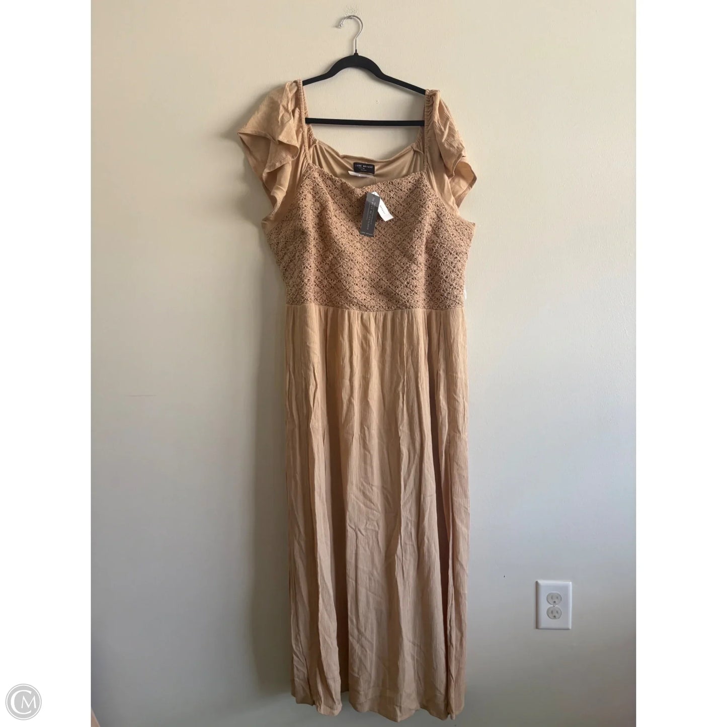 Dress Casual Maxi By Lane Bryant In Tan, Size: 24