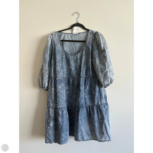 Dress Casual Midi By Ana In Blue, Size: L
