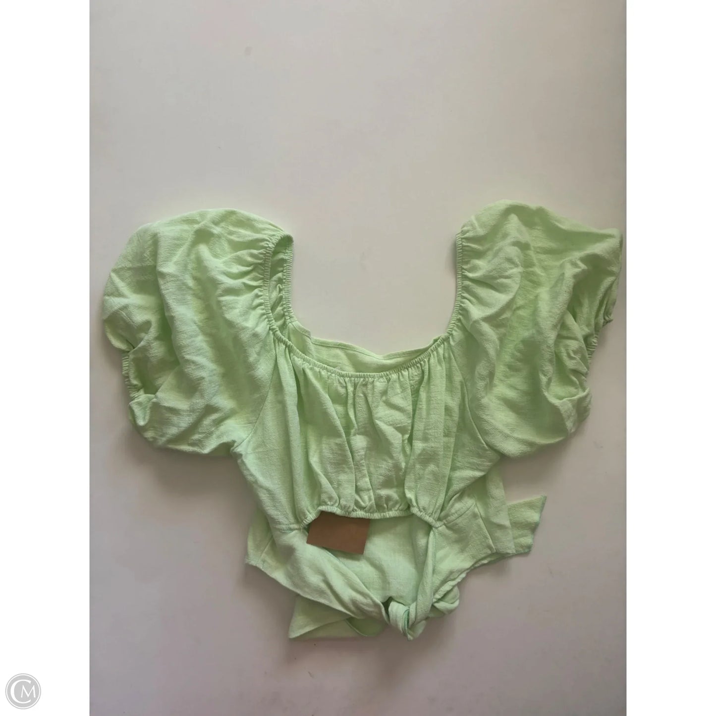 Top Short Sleeve By Time After Time In Green, Size: S
