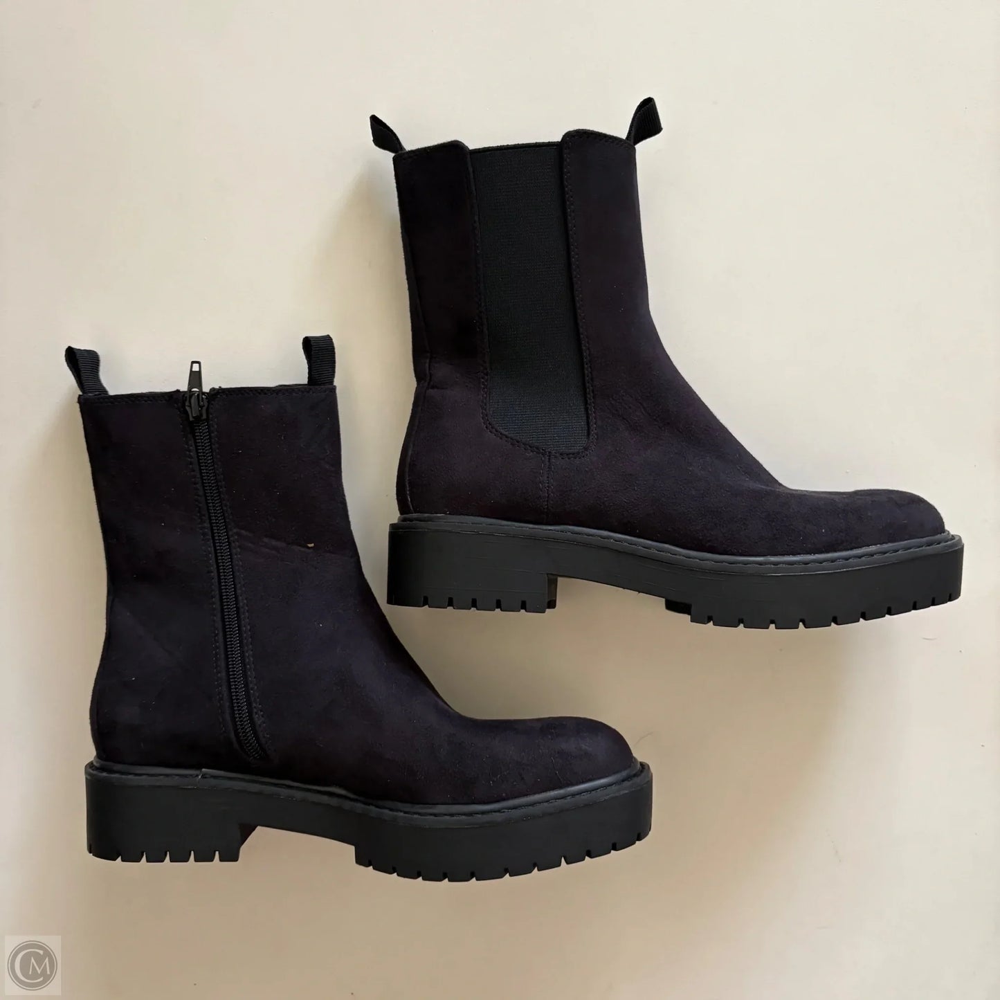 Boots Ankle Heels By Time And Tru In Black, Size: 7