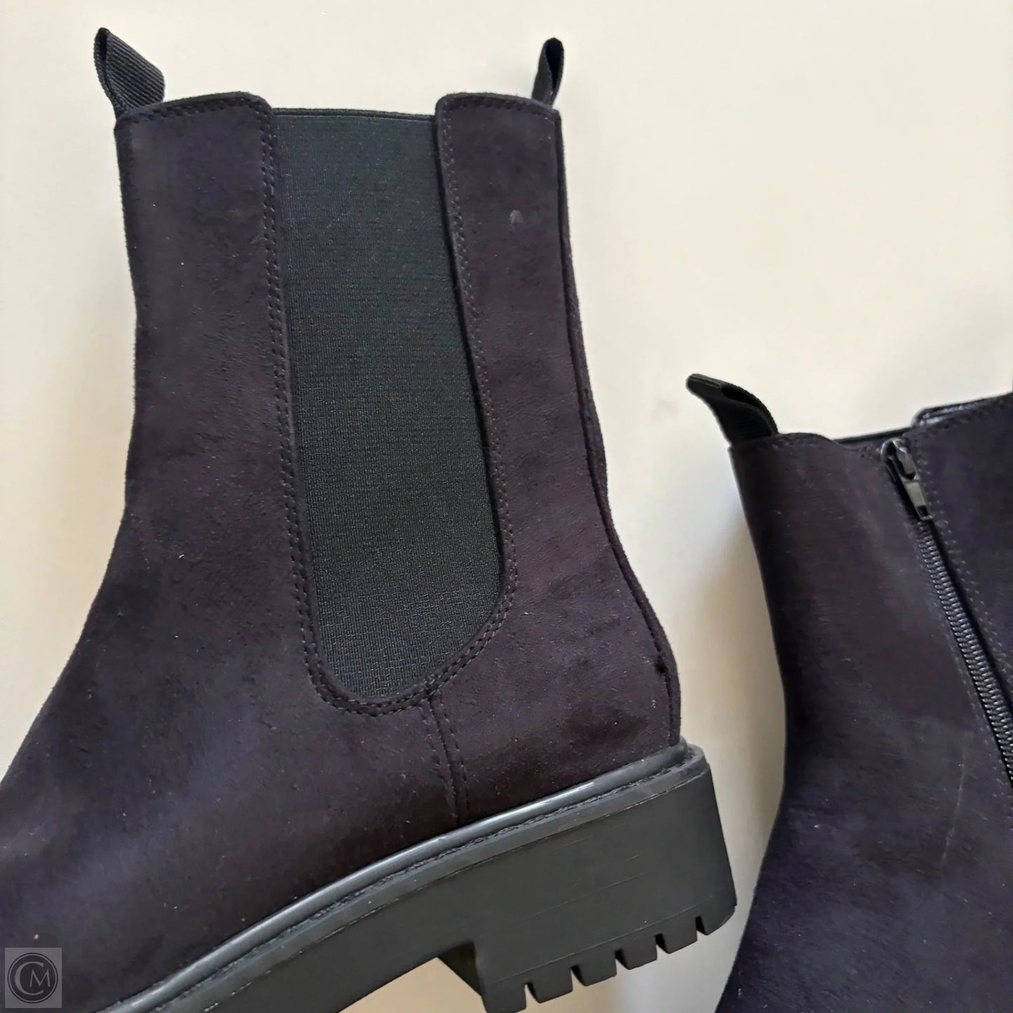 Boots Ankle Heels By Time And Tru In Black, Size: 7