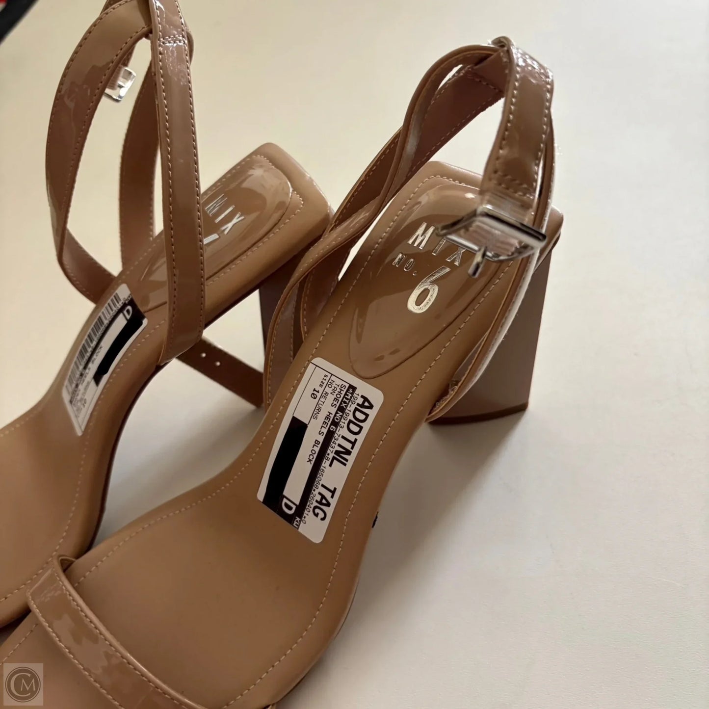 Shoes Heels Block By Mix No 6 In Tan, Size: 10