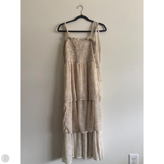 Dress Casual Maxi By Love Tree In Tan, Size: M