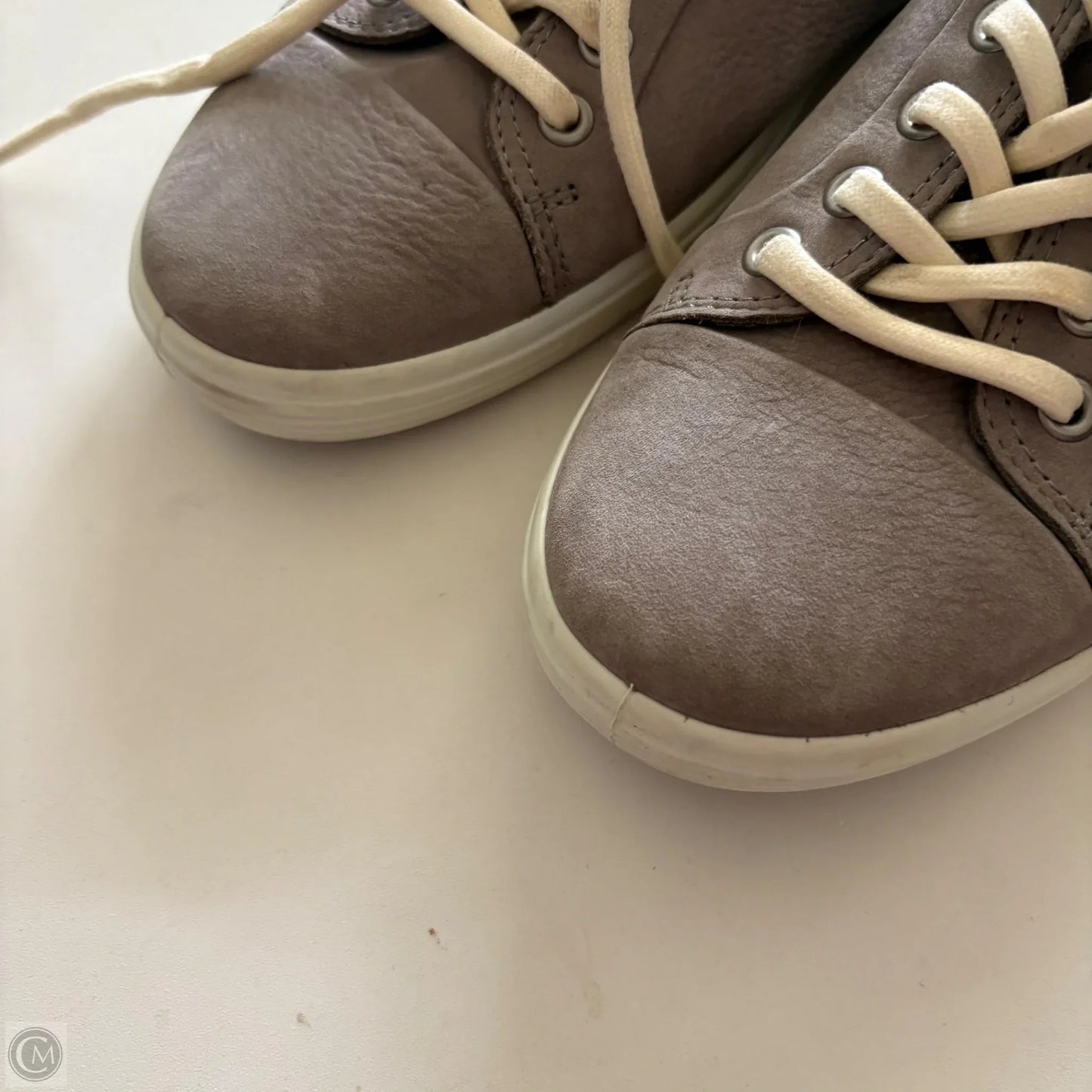 Shoes Flats By Ecco In Grey, Size: 10