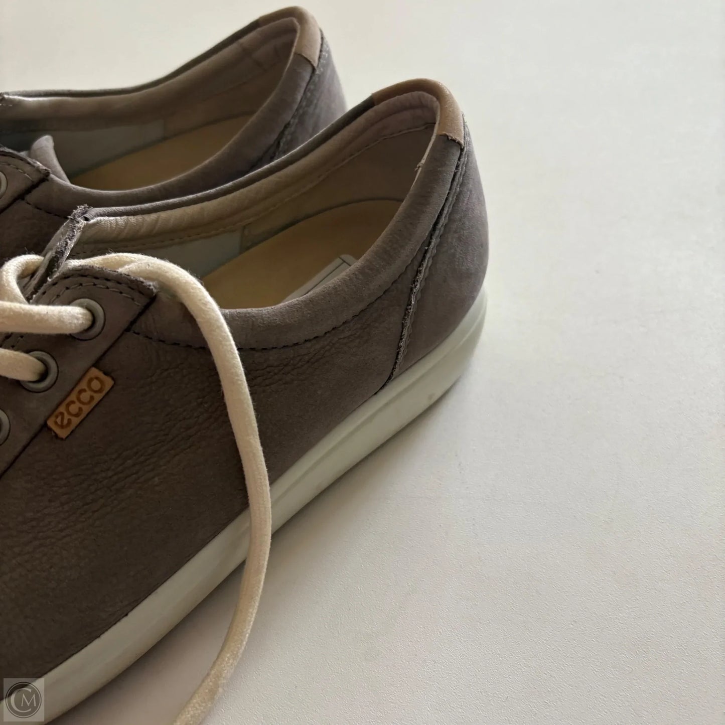 Shoes Flats By Ecco In Grey, Size: 10