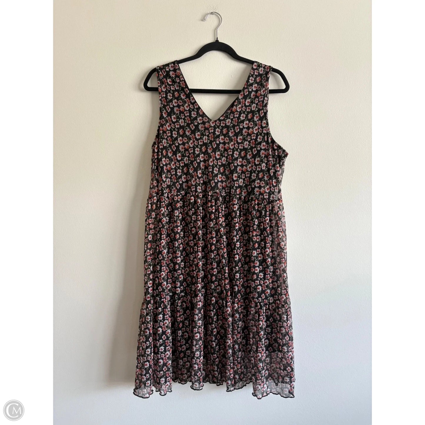 Dress Casual Midi By Vibe In Floral Print, Size: 2x