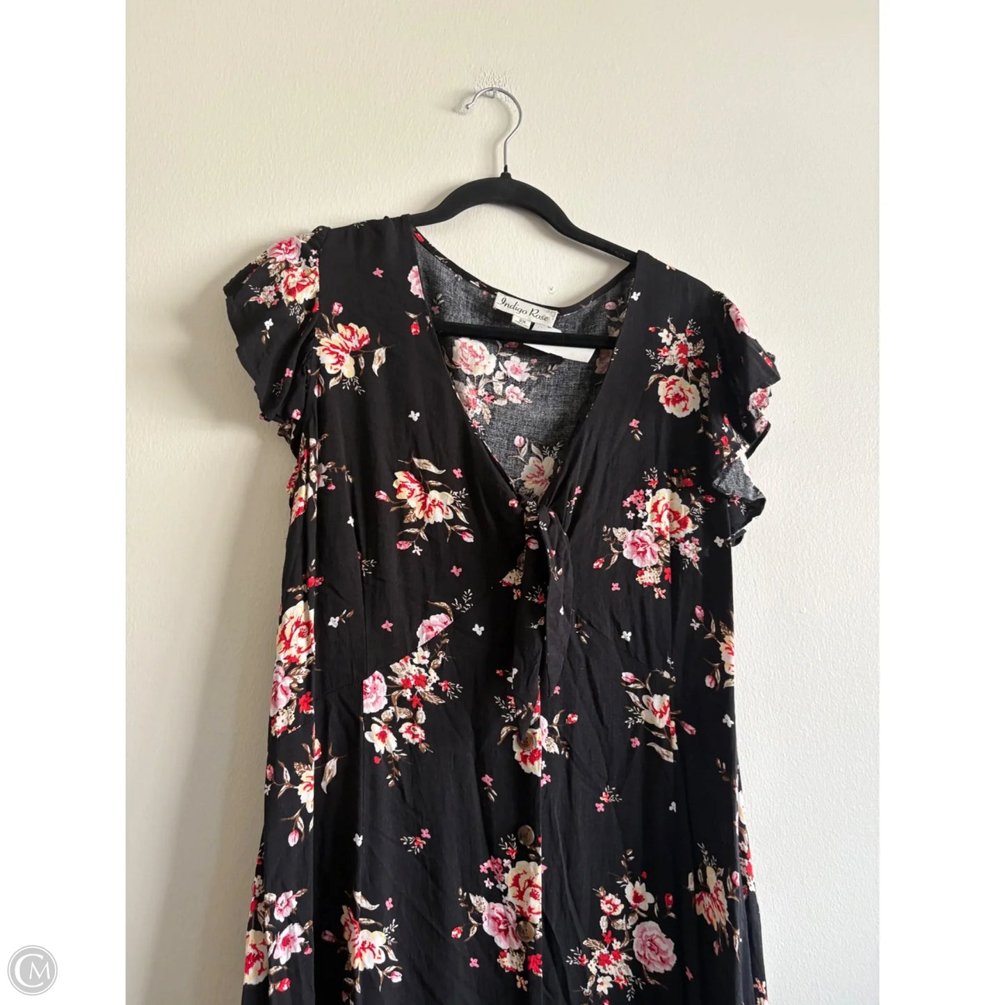 Dress Casual Midi By Indigo Rose In Black, Size: 2x