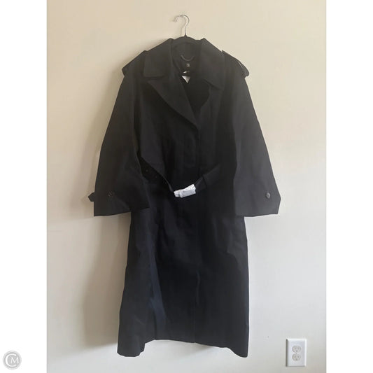 Coat Trench Coat By Banana Republic In Black, Size: M