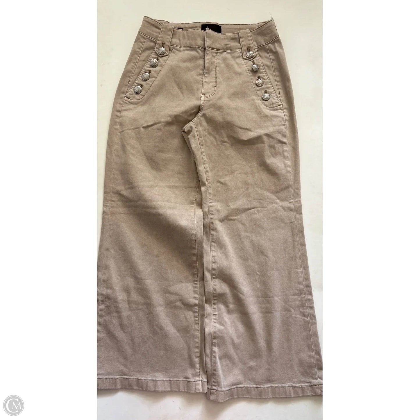 Jeans Wide Leg By White House Black Market In Tan, Size: 6p