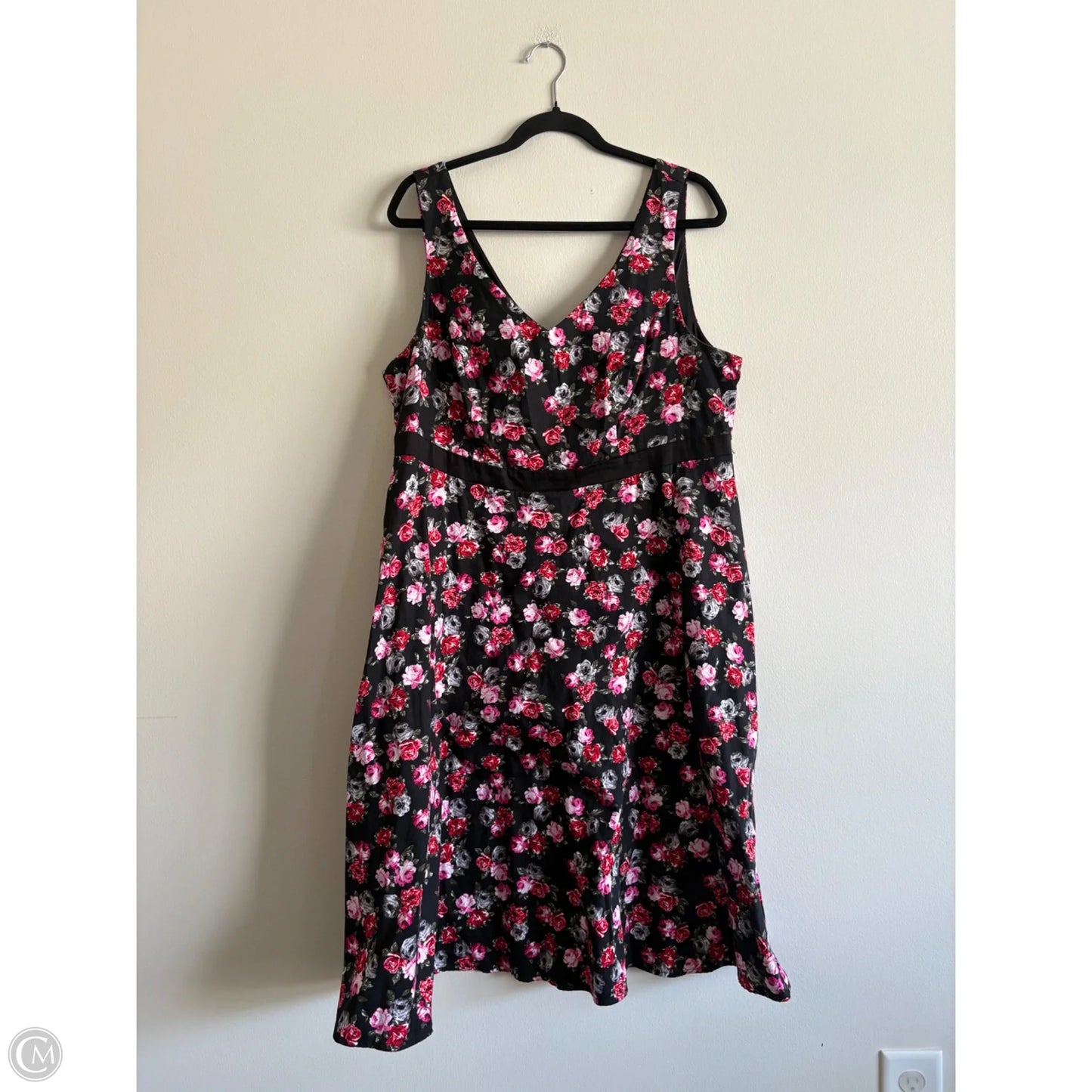 Dress Casual Midi By Torrid In Floral Print, Size: 16