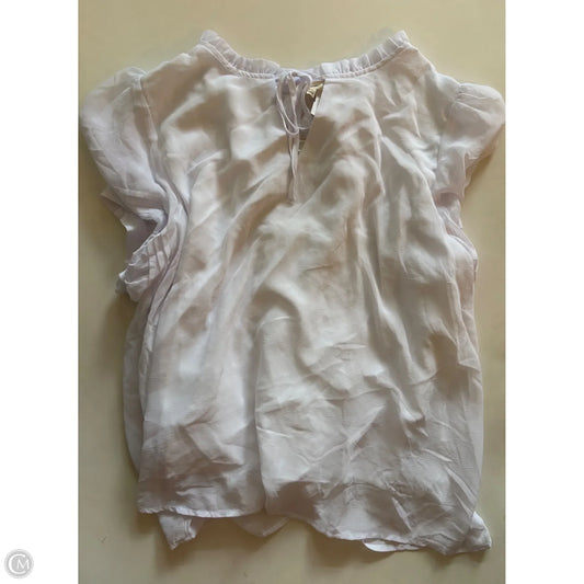 Blouse Short Sleeve By Eesome In White, Size: 1x