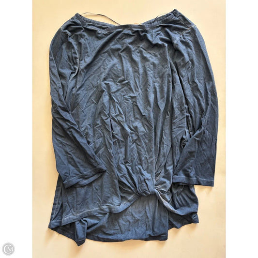 Top Long Sleeve By Cupio In Blue, Size: Xl