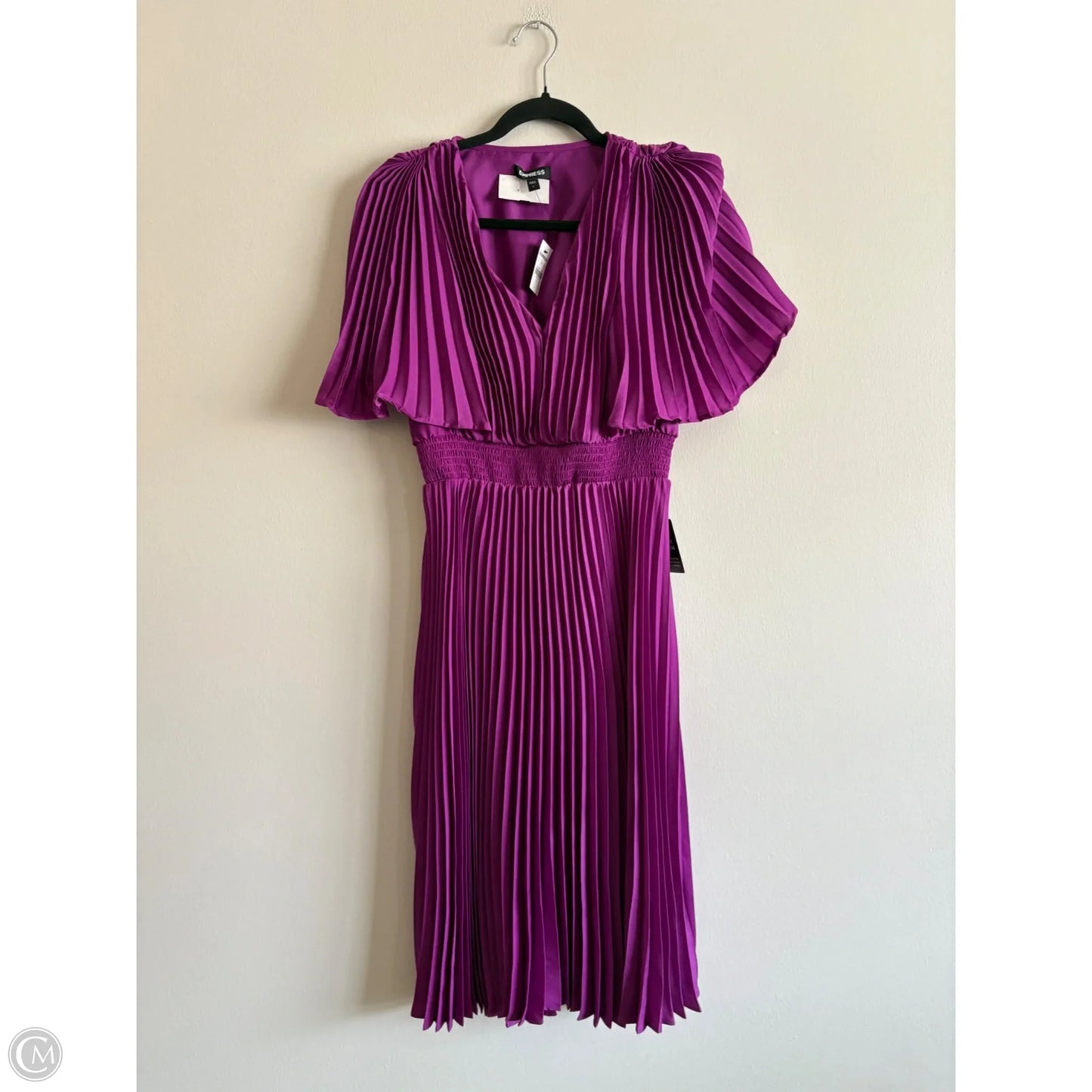 Dress Party Midi By Express In Purple, Size: S
