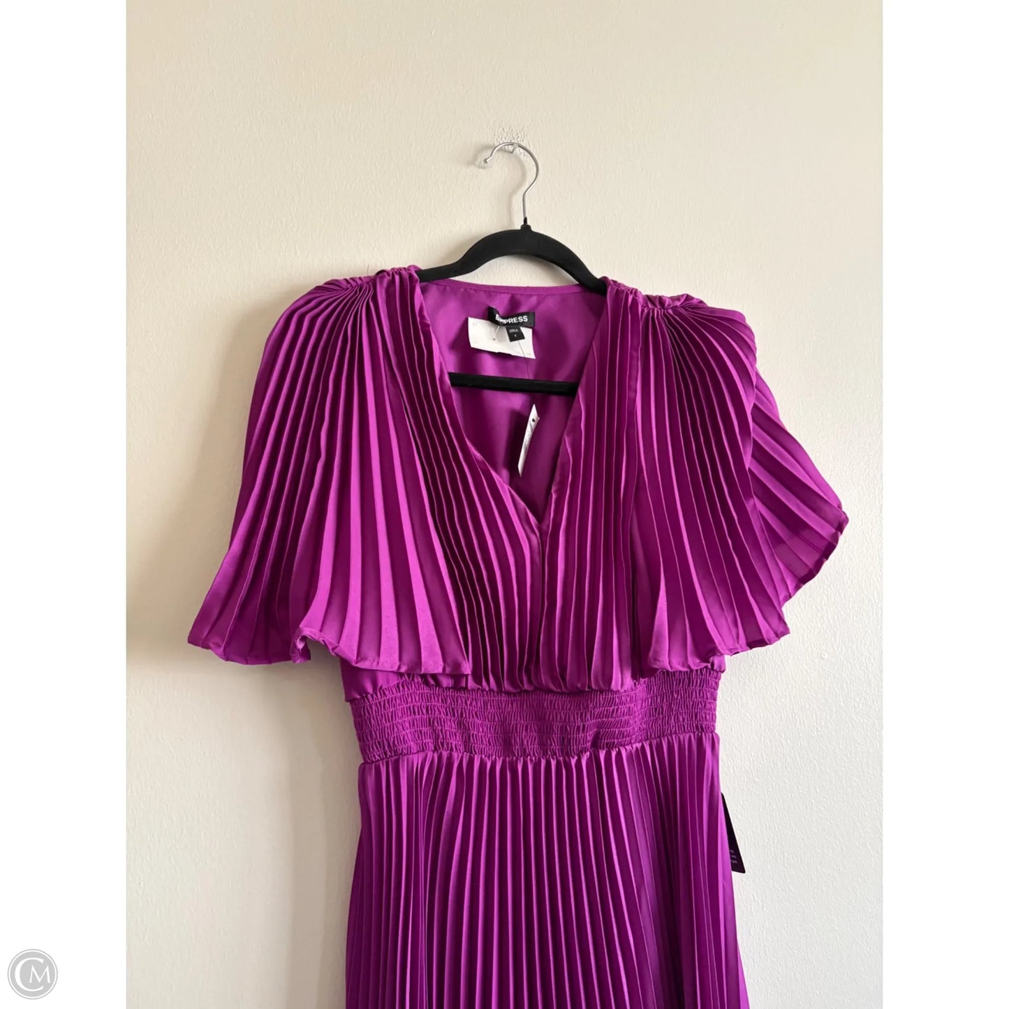 Dress Party Midi By Express In Purple, Size: S