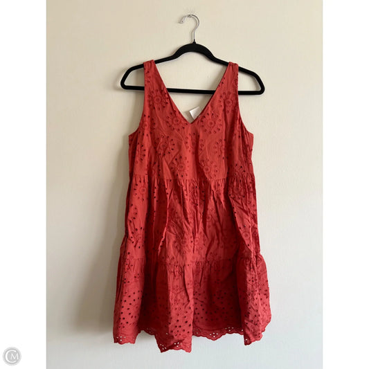 Dress Casual Midi By Loft In Orange, Size: Xs