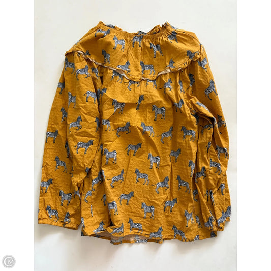 Top Long Sleeve By Michelle Mcdowell In Animal Print, Size: L